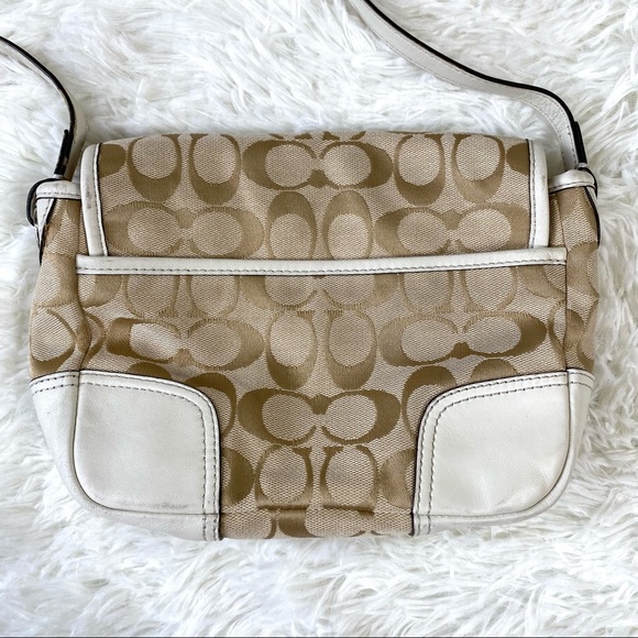 Coach Signature Hadley Field Crossbody Bag White - Picture 3 of 14